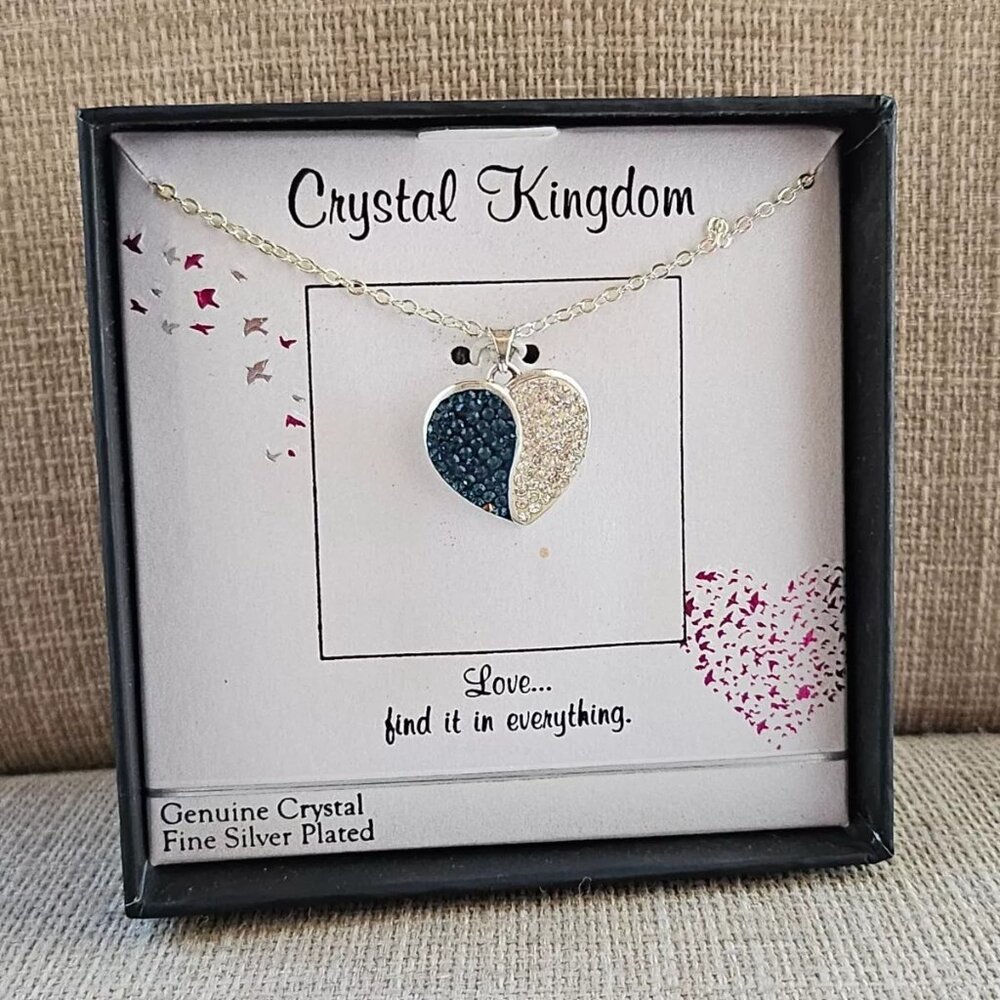 Crystal Kingdom Women Necklace LOVE Find it in Everything Genuine Crystals $59